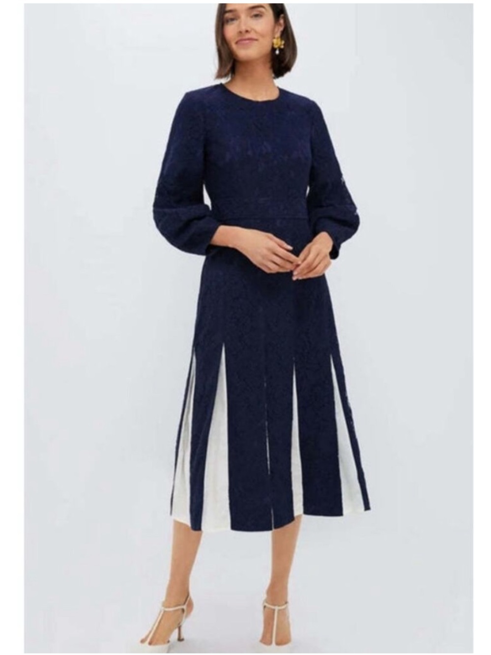 Tuckernuck Navy Lace Cristiana Dress Size L